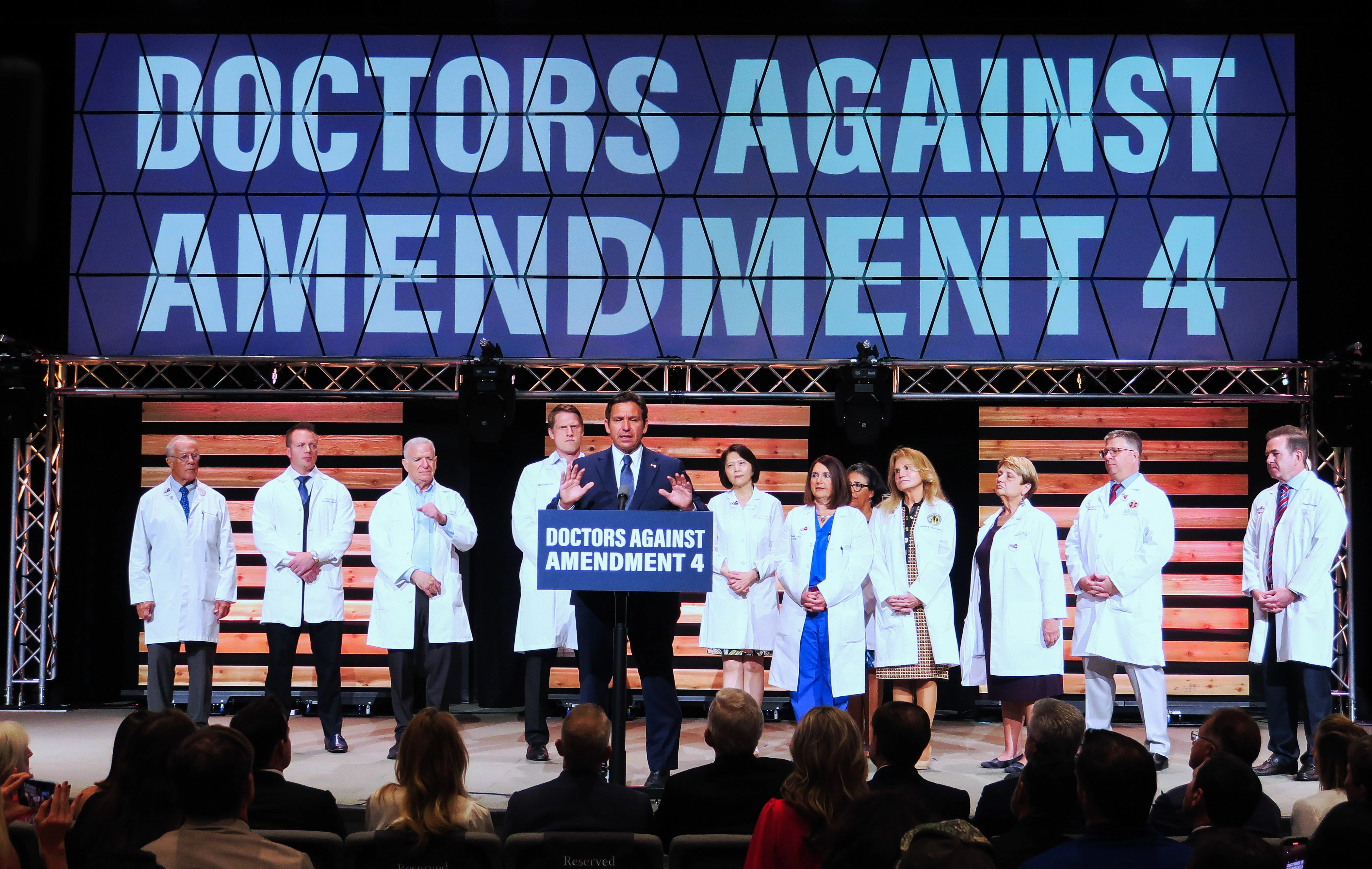 Florida Gov. Ron DeSantis, appearing with medical doctors, holds a press conference to speak in opposition to Amendment 4.?w=200&h=150