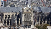 The rose window of Notre-Dame de Paris Cathedral is seen on Oct. 25, 2024, in Paris a few weeks before its reopening to the public scheduled for Dec. 8, 2024.