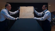 The oldest known stone tablet inscribed with the Ten Commandments, dating from 300 to 800 A.D. was sold at Sotheby's auction house on Dec. 18, 2024, in New York City. Expected to sell for $1-2 million, it went for $5.04 million. Inscribed with the commandments in Paleo-Hebrew script, the tablet was discovered during railroad excavations along the southern coast of Israel in 1913.