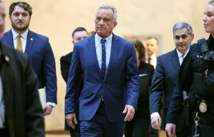 Robert F. Kennedy Jr., President-elect Donald Trump’s nominee to be secretary of Health and Human Services, arrives for meetings at the Hart Senate Office Building on Capitol Hill on Dec. 16, 2024, in Washington, D.C. Credit: Chip Somodevilla/Getty Images