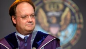 Georgetown University President John DeGioia attends a ceremony at which an honorary degree was bestowed on AFL-CIO President John Sweeney on Sept. 3, 2009, in Washington, D.C.