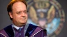 Georgetown University President John DeGioia attends a ceremony at which an honorary degree was bestowed on AFL-CIO President John Sweeney on Sept. 3, 2009, in Washington, D.C.