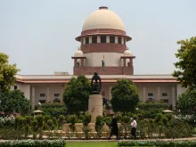 India's supreme court building is pictured in New Delhi on July 9, 2018.