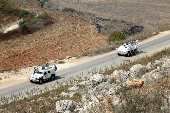 Two vehicles for the Spanish troop within the United Nations Interim Force in Lebanon (UNIFIL) on the tense southern border of the country in August 2024.?w=200&h=150