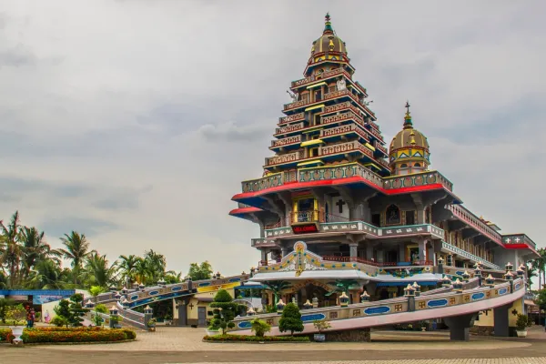 Graha Maria Annai Velangkanni Church, an Indian-Mughal style Catholic church in Medan, Indonesia. Credit: MarlonH/Shutterstock