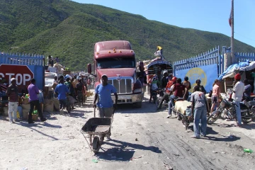 A border crossing between Haiti and the Dominican Republic near Jimaní in November 2014.