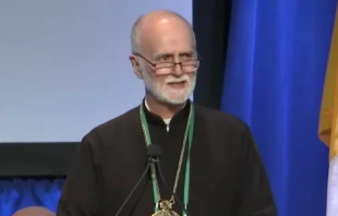 Archbishop Borys Gudziak on Nov. 13, 2024, during the U.S. bishops’ annual fall meeting called for a return to the obligation to abstain from meat on Fridays as a way of acknowledging the importance of caring for creation. Credit: Screenshot from United States Conference of Catholic Bishops