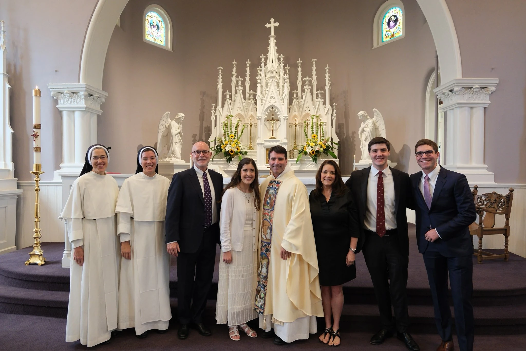 The Smith family at the motherhouse for the Nashville Dominican sisters on the solemnity of the Assumption, Thursday, Aug. 15, 2024.?w=200&h=150