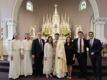 The Smith family at the motherhouse for the Nashville Dominican sisters on the solemnity of the Assumption, Thursday, Aug. 15, 2024.