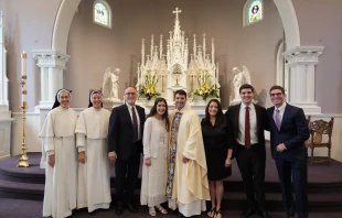 The Smith family at the motherhouse for the Nashville Dominican sisters on the solemnity of the Assumption, Thursday, Aug. 15, 2024. Credit: Photo courtesy of Colin Smith