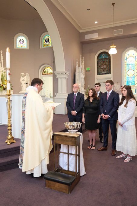 The Smith family is welcomed into the Catholic Church at the motherhouse for the Nashville Dominican sisters on the solemnity of the Assumption, Thursday, Aug. 15, 2024. Credit: Photo courtesy of Colin Smith