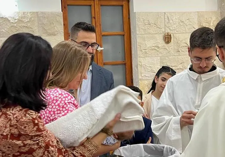 Catholic couple in Israel baptizes baby in haste: ‘The only hope is in the Church’