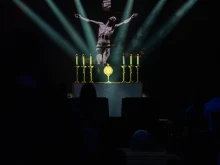 Benediction during Eucharistic adoration at SEEK 25 in Washington, D.C., on Jan. 3, 2025.