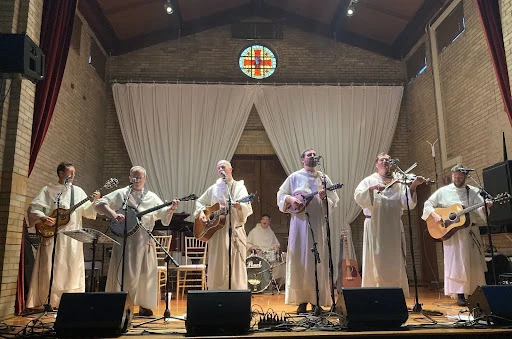 The Hillbilly Thomists perform at St. Francis Hall in Washington, D.C., as part of their ongoing Marigold Tour on Aug. 8, 2024.?w=200&h=150