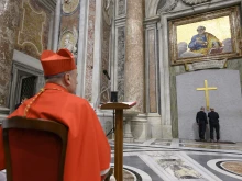 The traditional ceremony to verify and ascertain that the Holy Door, closed during the last holy year, is intact, sealed, and ready to be reopened at the beginning of the new Jubilee 2025 was led by the archpriest of St. Peter’s Basilica, Cardinal Mauro Gambetti on Dec. 2, 2024.