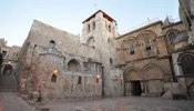 The Church of the Holy Sepulcher in Jerusalem.