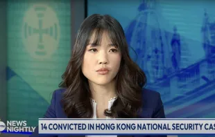 Frances Hui is policy and advocacy coordinator for the Committee for Freedom in Hong Kong Foundation. Credit: "EWTN News Nightly"/Screenshot