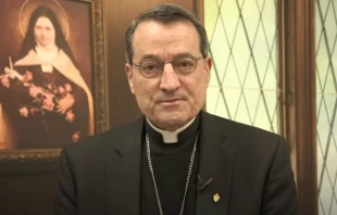 Bishop Joseph V. Brennan of Fresno, California. Screenshot of Diocese of Fresno YouTube video