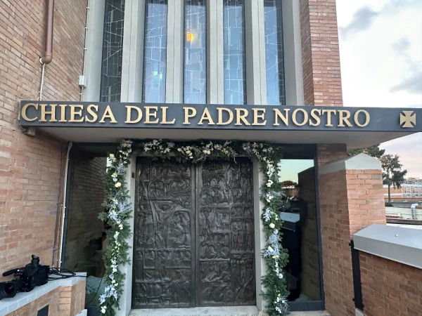 The Chiesa del Padre Nostro, "Church of Our Father," at Rome’s Rebibbia Prison Complex on the feast of St. Stephen, Thursday, Dec. 26, 2024. Credit: Courtney Mares/CNA