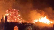 The historic Church of the Immaculate Conception in Saint-Omer, in the Pas-de-Calais department of northern France, was ravaged by arson on the night of Sept. 2, 2024.