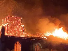 The historic Church of the Immaculate Conception in Saint-Omer, in the Pas-de-Calais department of northern France, was ravaged by arson on the night of Sept. 2, 2024.