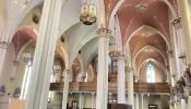 The interior of St. Boniface is seen in Manitowoc, Wisconsin.