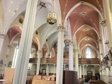 The interior of St. Boniface is seen in Manitowoc, Wisconsin.