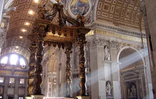 Bernini's famous baldacchino in St. Peter's Basilica. Credit: Ricardo André Frantz|Wikipedia|CC BY-SA 3.0