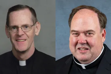 Bishops-elect Scott Bullock and Dennis Walsh