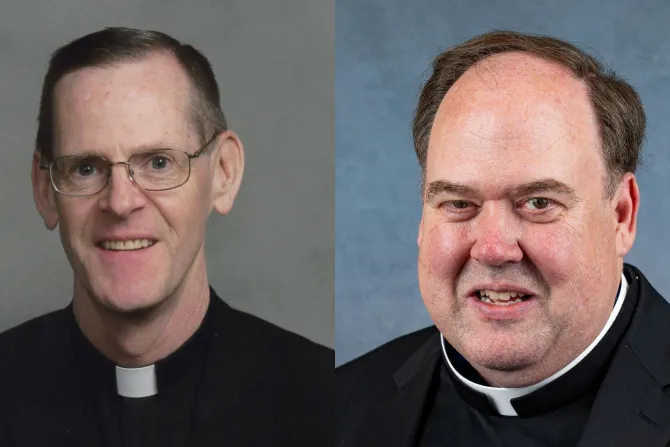 Bishops-elect Scott Bullock and Dennis Walsh