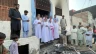 The archbishop of Islamabad-Rawalpindi, Joseph Arshad, addresses the persecuted Christian community of Jaranwala in August 2023. Twenty-one Catholic churches, Bibles, and family homes were set on fire.