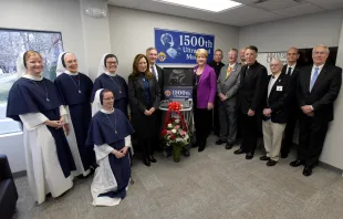 A dedication ceremony for the ultrasound machine donated by the Knights of Columbus to the First Choice Women's Resource Center in New Brunswick, N.J. Credit: Knights of Columbus