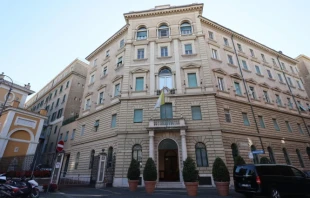 The General House of the Society of Jesus in Rome. Credit: Daniel Ibáñez/EWTN News