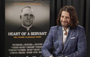 Devout Catholic actor Jonathan Roumie, known for his role as Jesus Christ in "The Chosen," is an executive producer and narrator of the new film "Heart of a Servant: The Father Flanagan Story." Credit: EWTN Screenshot/Francesca Pollio/CNA