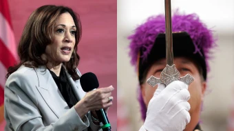 While serving as a United States senator from California, Vice President Kamala Harris repeatedly scrutinized judicial nominees for being members of the Knights of Columbus, a Catholic fraternal organization.