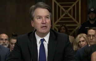 Supreme Court nominee Brett M. Kavanaugh speaks before the Senate Judiciary Committee on September 27, 2018. YouTube screenshot via CBS News