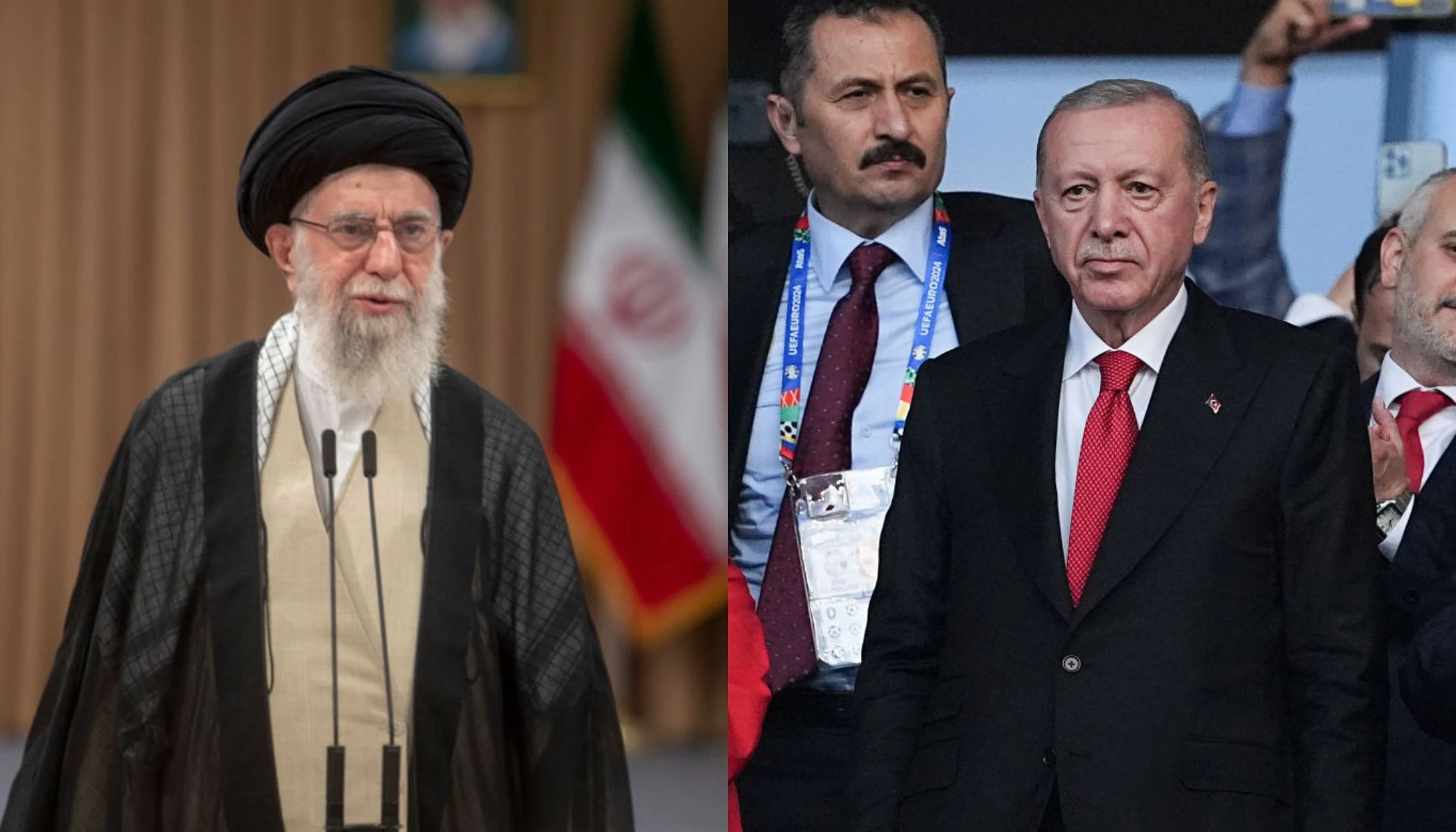 Iranian Supreme Leader Ayatollah Ali Khamenei (left) and Turkish President Recep Tayyip Erdoğan.?w=200&h=150