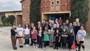 Community members at Assumption of the Blessed Virgin Mary Church in Los Angeles turn out to unload a truck of supplies from Kansas on Jan. 28, 2025.