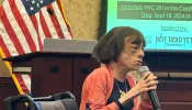 English actress and international disability rights activist Liz Carr, who produced and stars in the 2024 BBC documentary "Better Off Dead?", speaks in the U.S. Congress on Sept. 18, 2024.