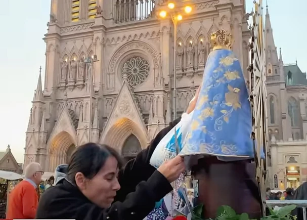 Pilgrims began to arrive to the Basilica of Our Lady of Luján in Argentina on Saturday, Oct. 5, 2024, after walking more than 37 miles and continued to pour in on Sunday, Oct. 6.?w=200&h=150