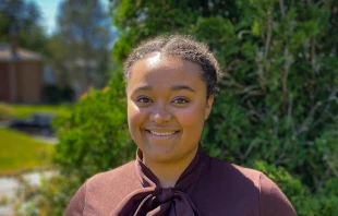 LyLena Estabine, a junior at Harvard University, is in the OCIA program at St. Paul’s Catholic Church in Cambridge, Massachusetts, and plans to join the Church at the Easter Vigil on April 8, 2023. Credit: LyLena Estabine