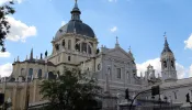 Calle de Bailén Almudena Cathedral is the seat of the Roman Catholic Archdiocese of Madrid.