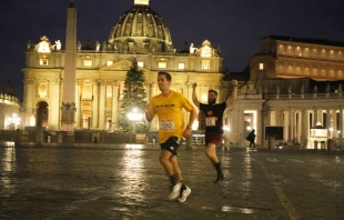 Runners in the 13th Annual Thanksgiving Turkey Trot around Vatican City on Nov. 24, 2022. Aaron Salvan/PNAC Photo Service