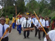 Catholics from Papua New Guinea during the General Assembly that was held in Mingende, Kundiawa Diocese, in 2022.