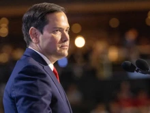 Florida Sen. Marco Rubio at the Republican National Convention on July 16, 2024, in Milwaukee.