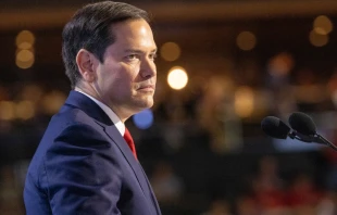 Florida Sen. Marco Rubio at the Republican National Convention on July 16, 2024, in Milwaukee. Credit: Maxim Elramsisy/Shutterstock