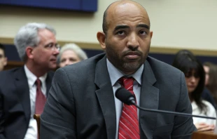 Suspended FBI agent Marcus Allen testifies during a hearing before the Select Subcommittee on the Weaponization of the Federal Government of the House Judiciary Committee at Rayburn House Office Building on May 18, 2023, on Capitol Hill in Washington, D.C. Credit: Alex Wong/Getty Images