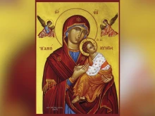 Greek icon of the Virgin Mary, Mother of God, the Theotokos.