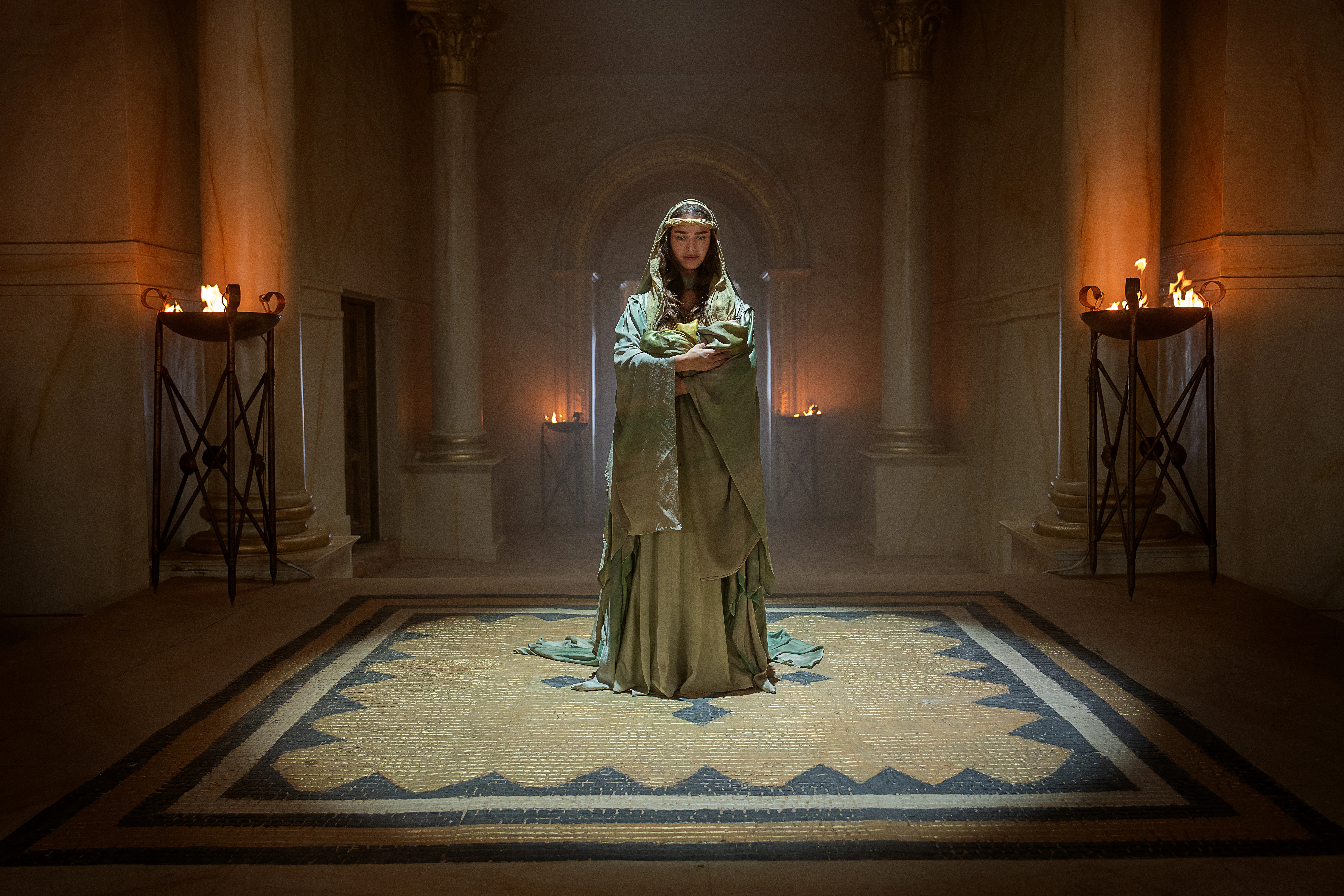 Actress Noa Cohen as the Blessed Virgin Mary in Netflix’s new film “Mary.”?w=200&h=150