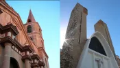 Cathedral of Our Lady of Refuge in Matamoros, Mexico (left), and Our Lady of Guadalupe Church in Reynosa, Mexico, which will be a “co-cathedral.”